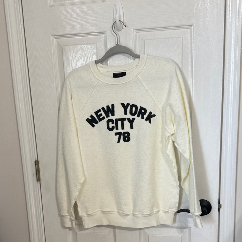Cream "New York City 78" Pullover Sweatshirt